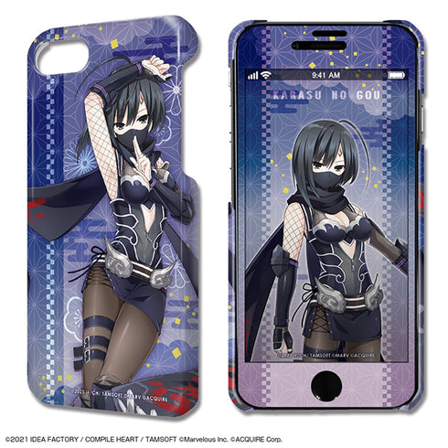 『閃乱忍忍忍者大戦ネプテューヌ -少女達の響艶-』デザジャケット iPhone SE(第2世代)/8/7/6/6sケース&保護シート デザイン10(鴉のゴウ)